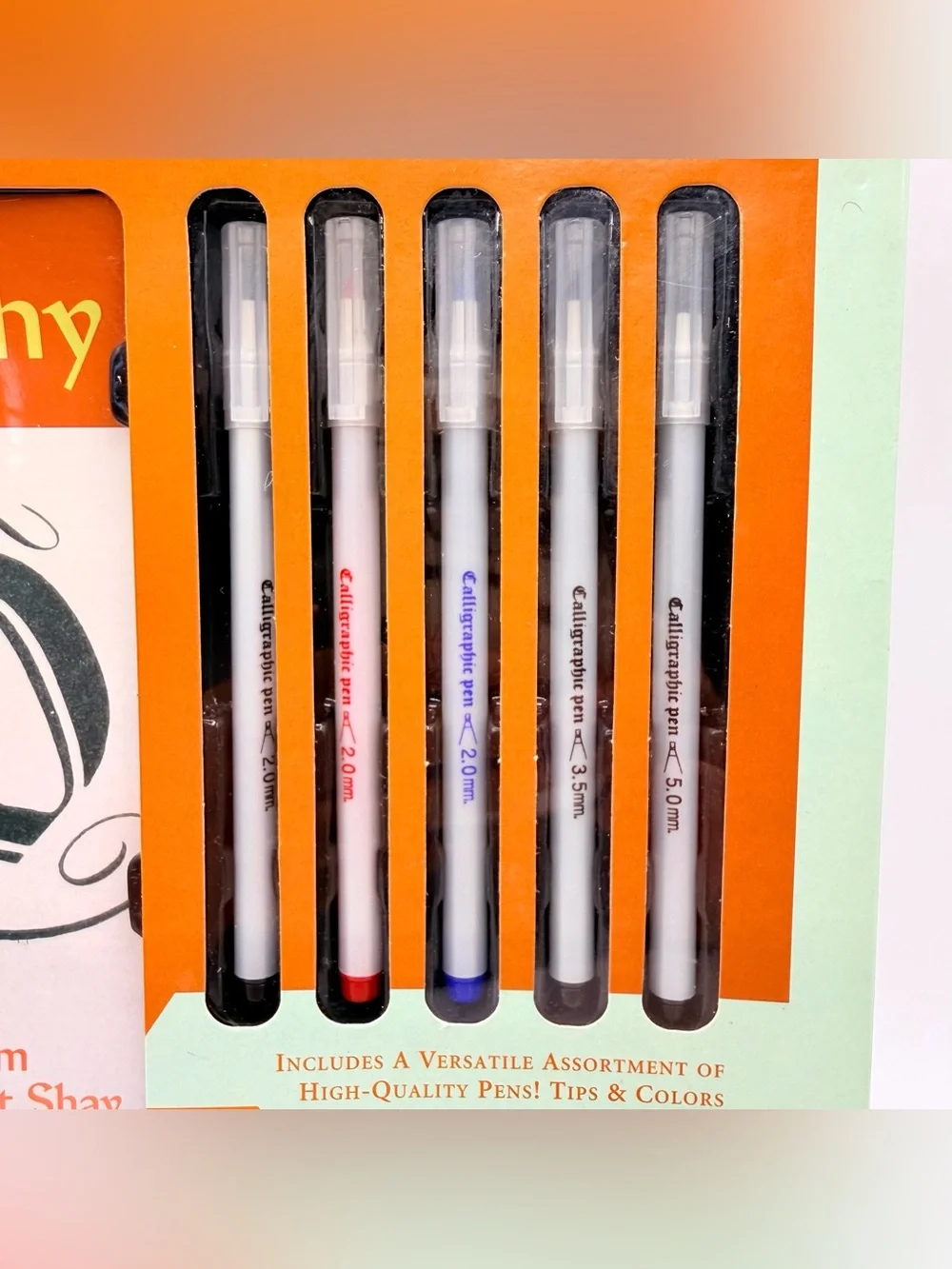 Calligraphy Book & Kit Set 5 Pens 64-Page Guide Jo Packham New